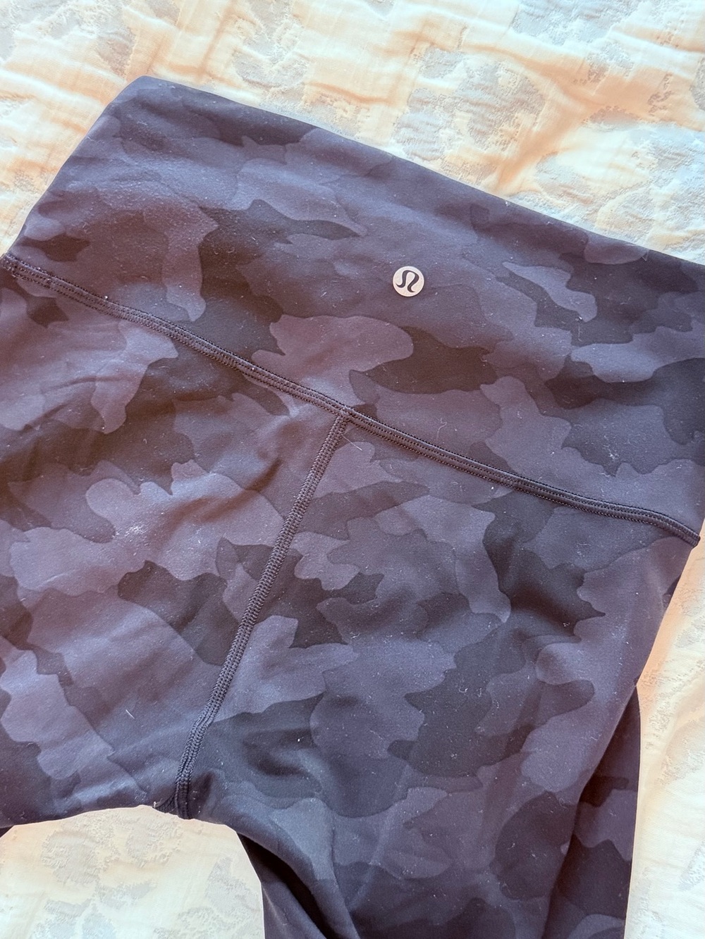 lululemon athletica Black Camo Athletic Shorts
